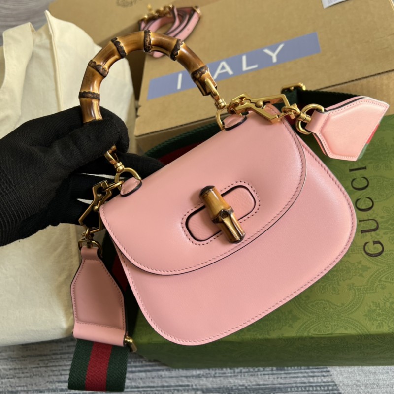 1:1 Replica Gucci Fashion 686864 Mini top handle bag with Bamboo